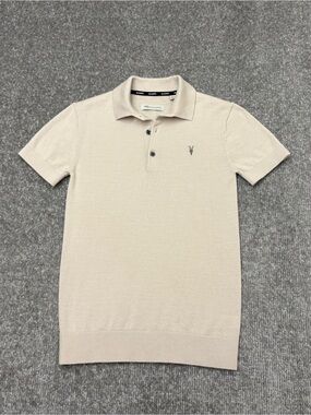 All Saints Knit Short Sleeve Polo Sweater Boys Size 12-13 Wool Blend